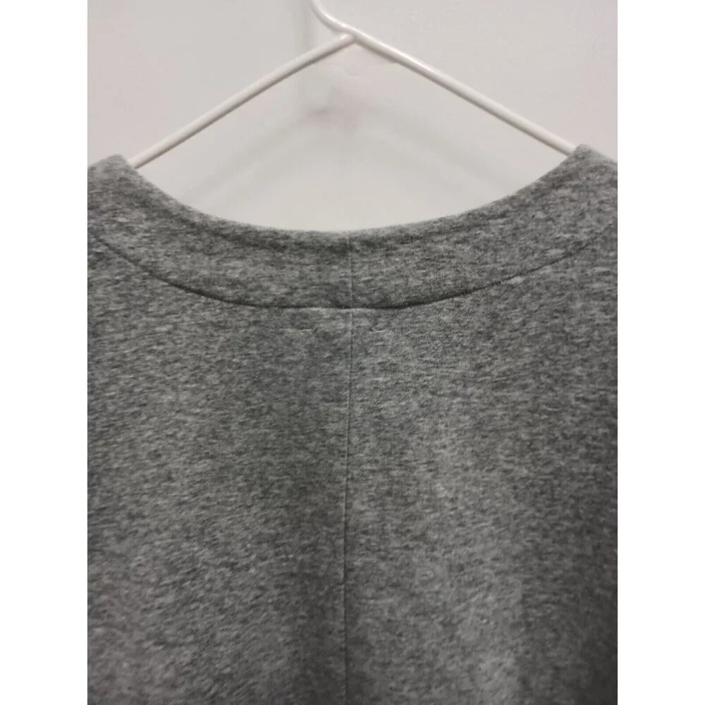 Anthropologie LIli's Closet Womens Top Large Gray‎ Striped Hem Pullover BOHO - Picture 9 of 11